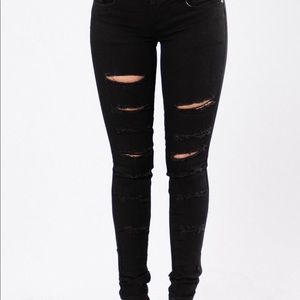 NWT! Black Ripped Jeans